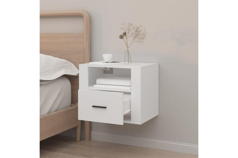 Wall-mounted Bedside Cabinet White 50x36x40 cm vidaXL