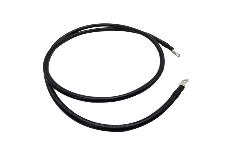 1.5m 4AWG Connector Cable Power Wire Black M8 Lug On Both Ends Superior Corrosion Resistance Inverter Car RV Marine