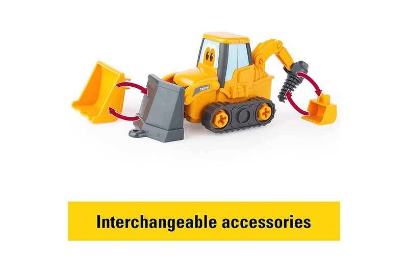 John Deere Kids Children Build-A-Buddy Vehicle Building Toy Backhoe Loader 3y+