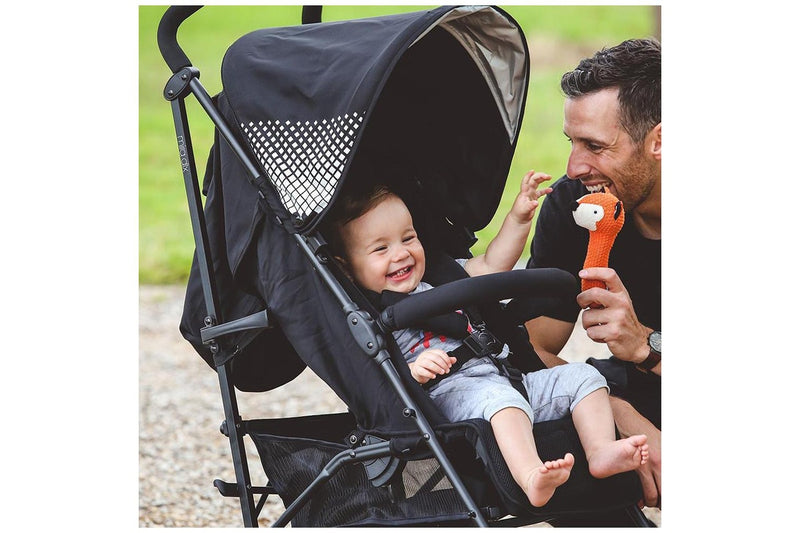 Bebe Care 107cm Mira DLX Stroller Pram Pushchair for Baby Infant Toddler Black