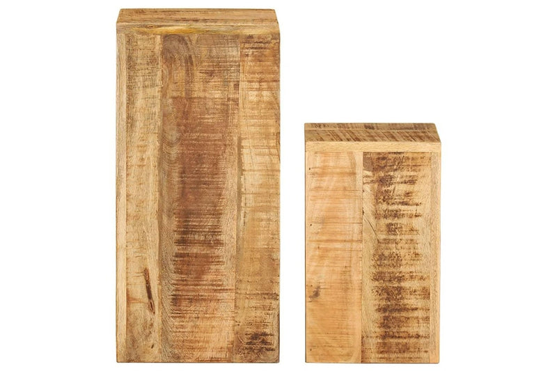 Plant Stands 2 pcs Solid Mango Wood vidaXL