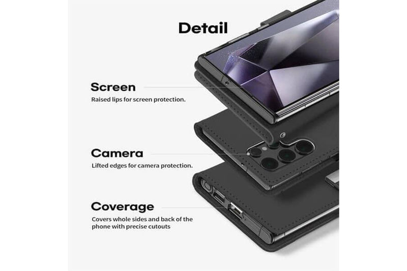 Goospery Samsung Galaxy S24 Ultra Rich Diary Wallet Flip Case Leather Card Slots Magnetic Cover (Black)