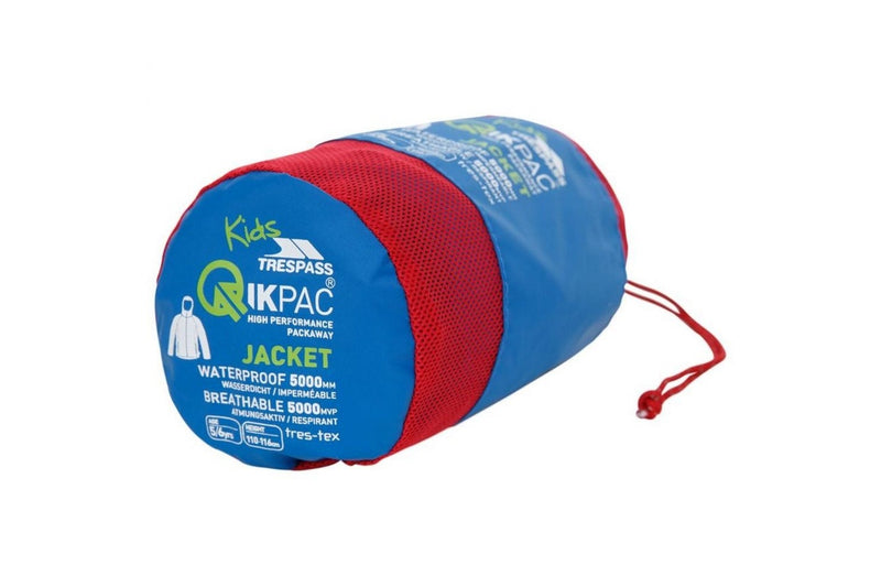 Trespass Childrens/Kids Qikpac X Unisex Packaway Jacket (Blue) (7/8 Years)