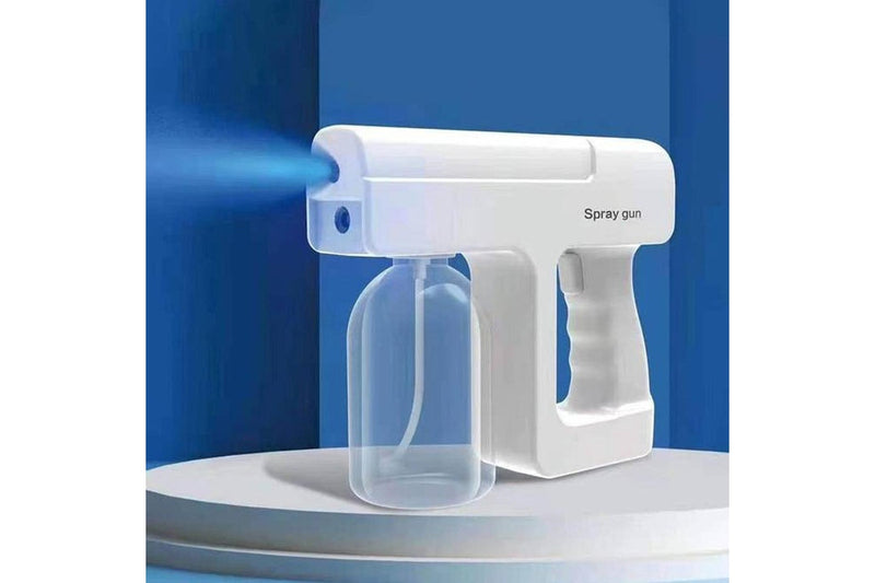 TODO Blue Light Nano Spray Disinfection Gun Air Purifier Sterilizer Portable Rechargeable 300ml - White