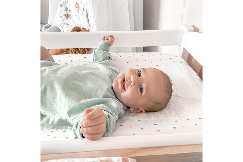 Lolli Living Baby Infant Nappy Changing Pad Cover Sleeve Day At The Zoo 53x80cm