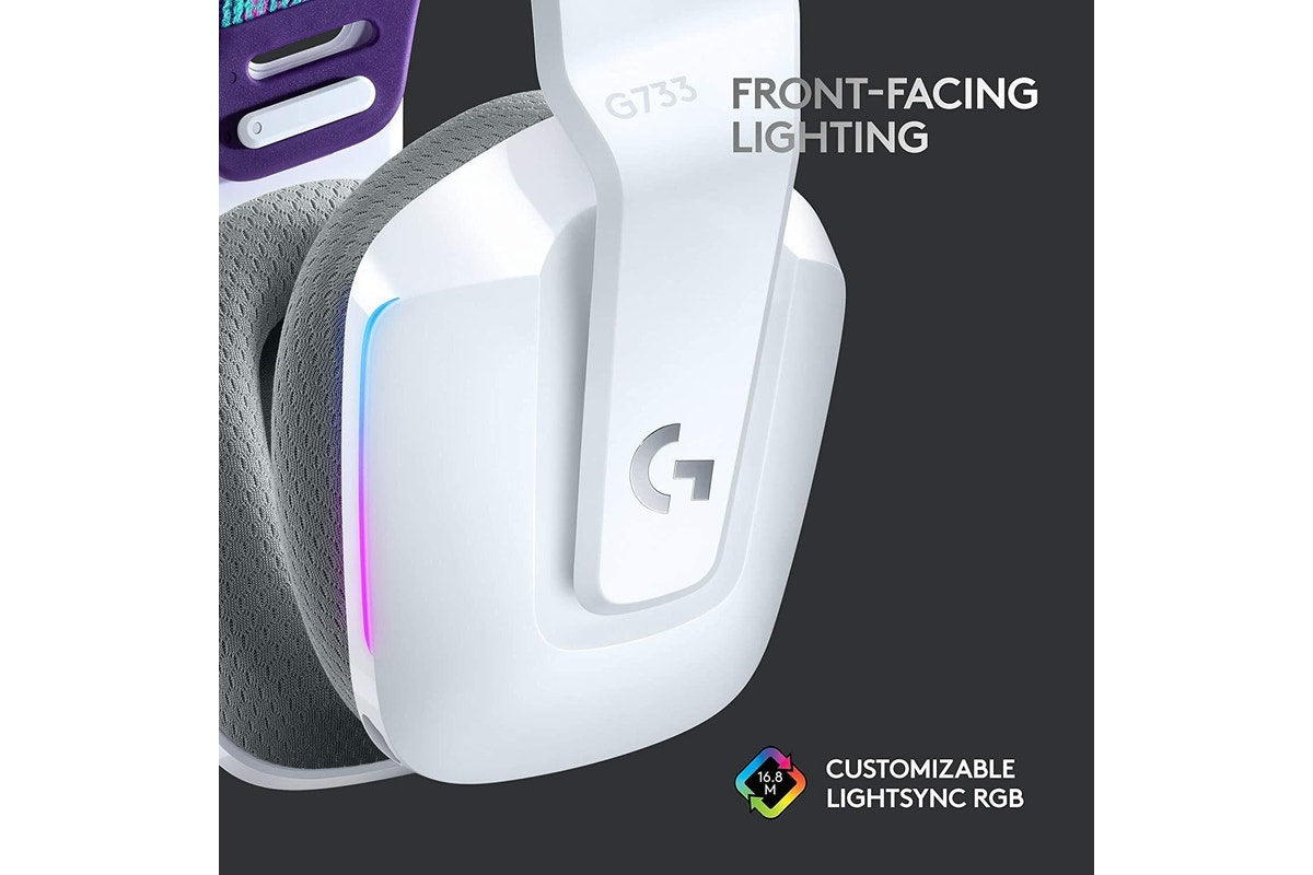 Logitech G733 LIGHTSPEED Wireless RGB Gaming Headset - White