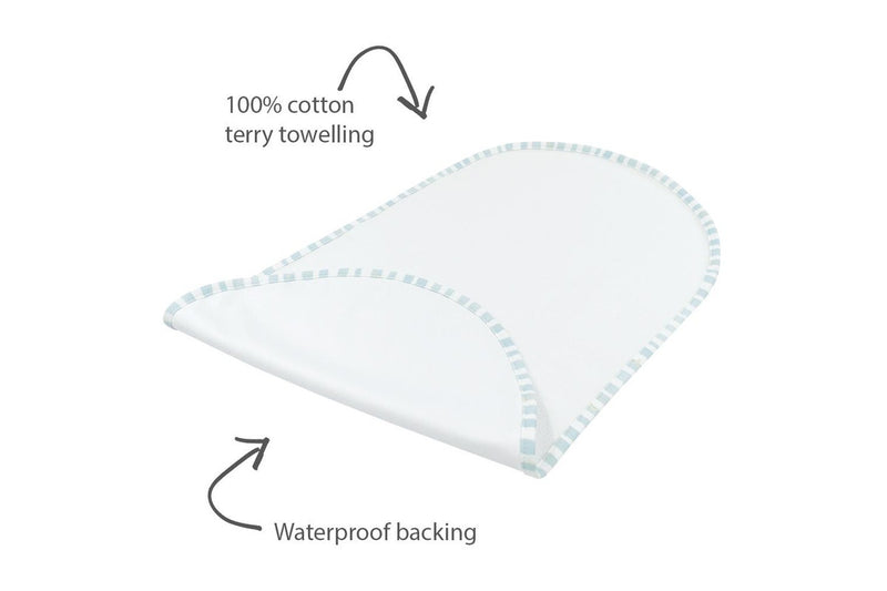 Living Textiles Infant Cotton Change Pad Cover & Liner Set Up Up & Away Stripes