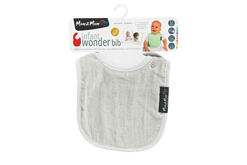 Mum 2 Mum: Infant Wonder Bib - Stone