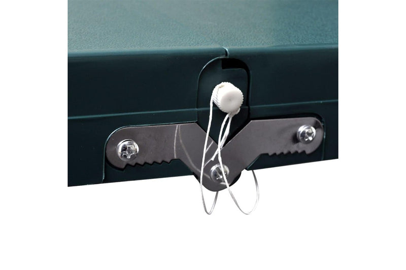 Foldable Camping Table Set With 4 Stools Aluminium Extra Light Green Camping Tables