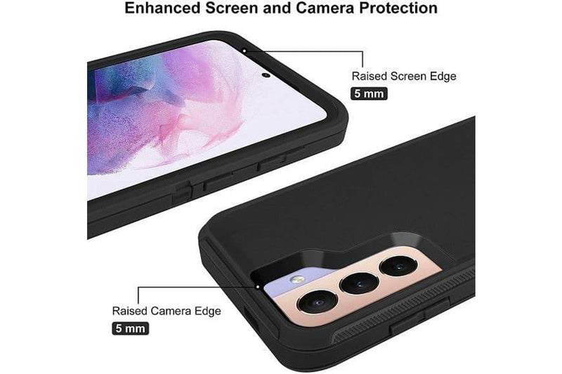 For Samsung Galaxy Note 20 Case, Drop Resistant Defender Tradies Heavy Duty Rugged Shockproof Cover (Black)