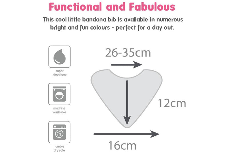 Silly Billyz: Towel Bandana Bib - Cerise