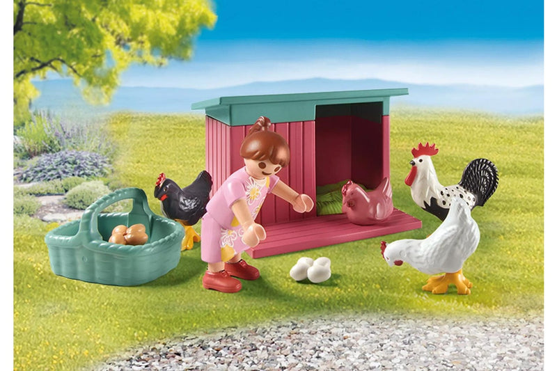 Playmobil: Little Chicken Farm in Tiny House Garden (71510)