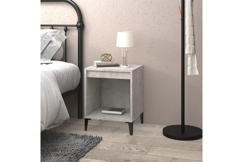 Bedside Cabinet Concrete Grey 40x35x50 cm vidaXL