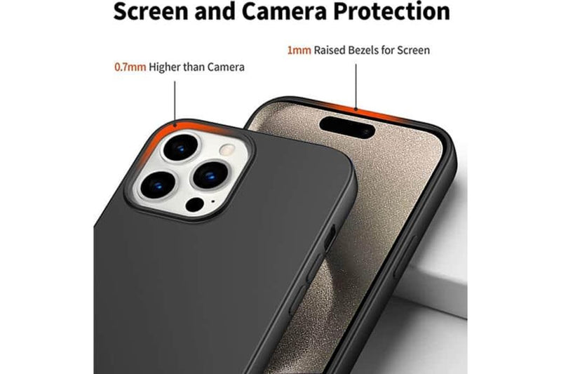 For Apple iPhone 15 Pro Silicone Silky Soft Case with Microfiber TPU Ultra Slim Anti Scratch Shockproof Cover (Dark Green)