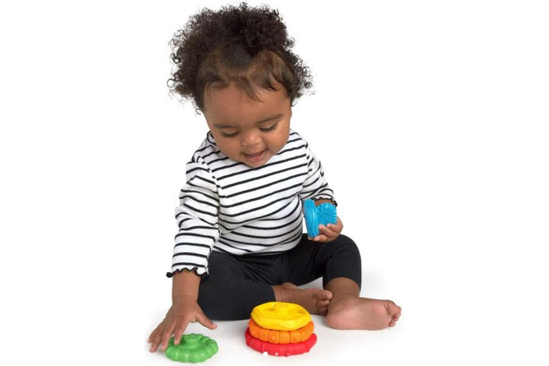 Baby Einstein: Stack & Teethe Multi-Textured Teether Toy