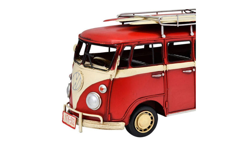 Boyle Volkswagen 32cm Kombi Van Ornament Diecast Vehicle Display Collectible Red