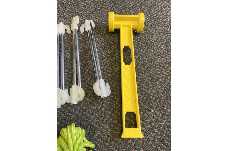 Ozstock Glow Tent Pegs Stakes Reflective Lines 25PCS Set Tent Accessory for Hiking Camping