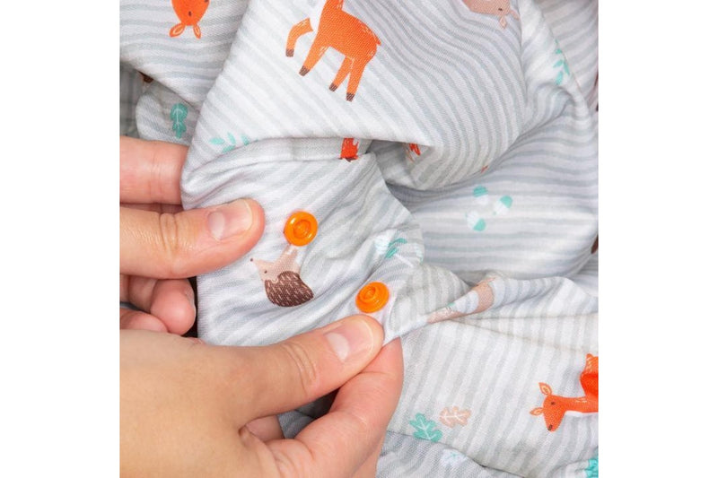 Bibado: Highchair Coverall Bib with Long Sleeves - Woodlands Forest