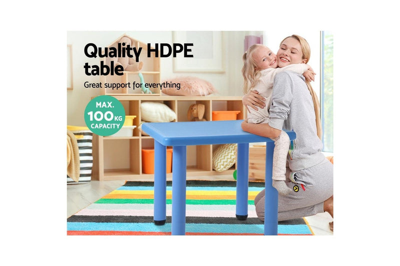 Keezi Kids Table Plastic Square Activity Study Desk 60X60CM