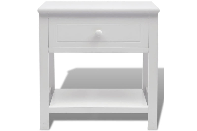 Bedside Cabinet Wood White Bedside Tables