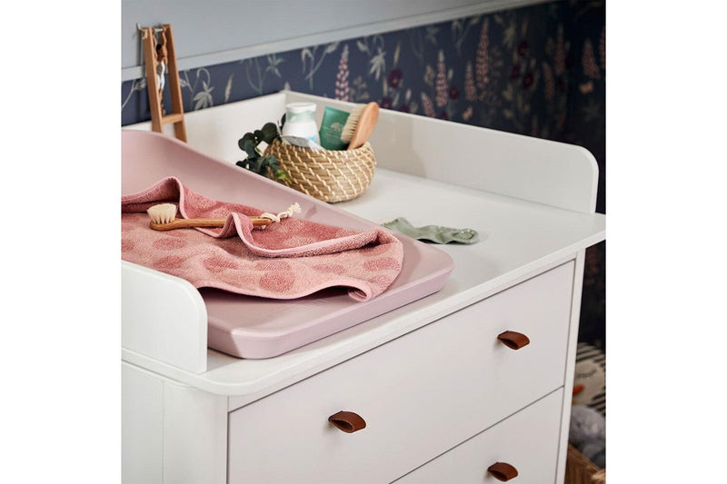 Leander 100% Organic Cotton Matty Baby Changer Topper - Dusty Rose 65x45cm