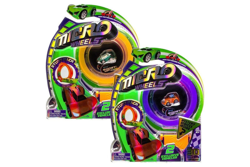 Micro Wheels Series 1 Stunt Vehicle Pack Toys - Assorted Colours