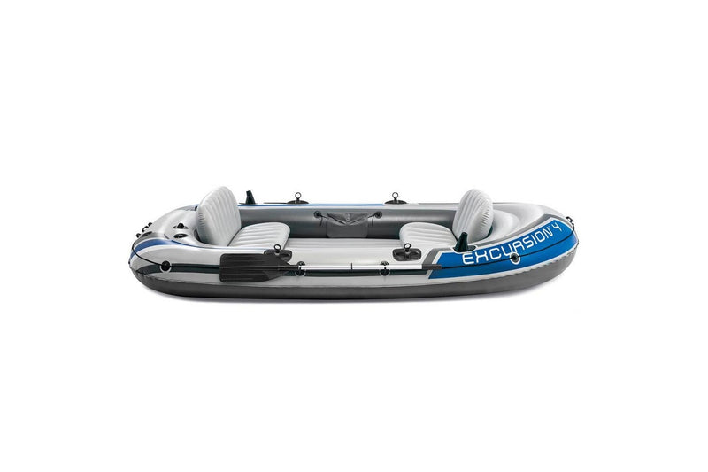 Intex 315cm Excursion 4 Person Inflatable Boat w Oars Set Sports Raft River Lake