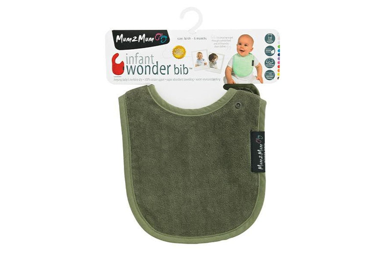 Mum 2 Mum: Infant Wonder Bib - Olive