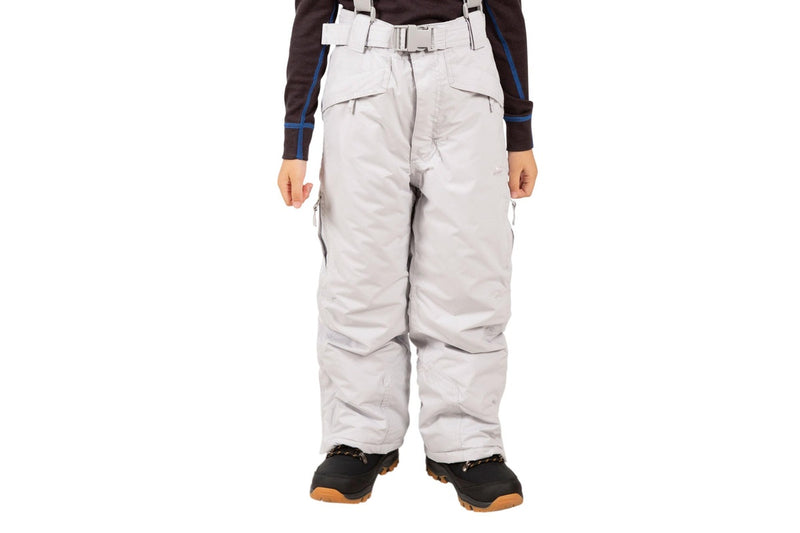 Trespass Childrens/Kids Marvelous Insulated Ski Trousers (Pale Grey) (7-8 Years)
