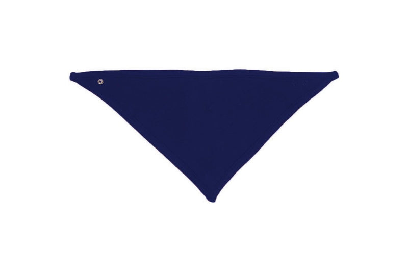 Babybugz Baby Plain Bandana Bib (Pack of 2) (White/Nautical Navy) (One Size)