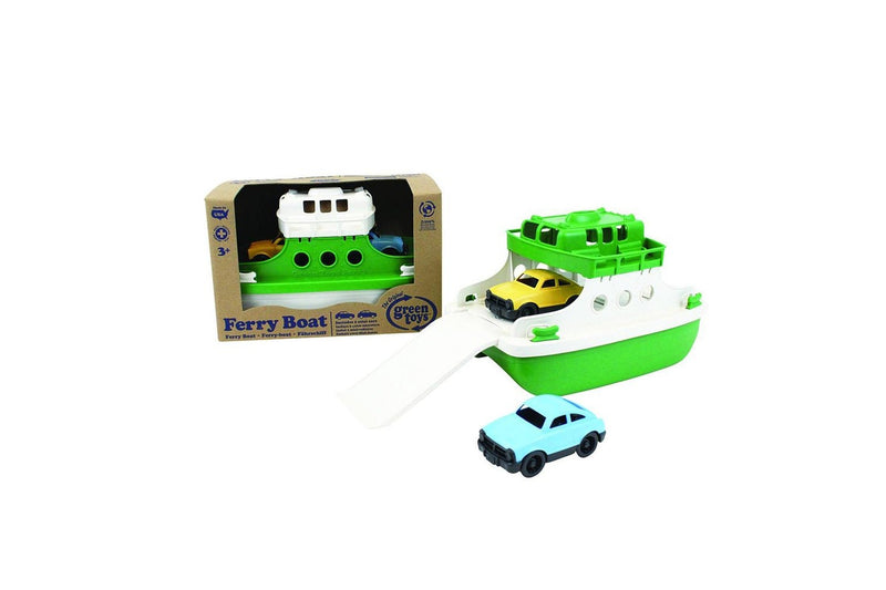 Green Toys Ferry Boat Green White Kids Toddler Bath Time Water Play Toy 1+