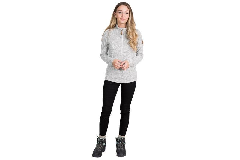 Trespass Womens/Ladies Tenderness Leather Fleece Top (Grey Marl) (S)