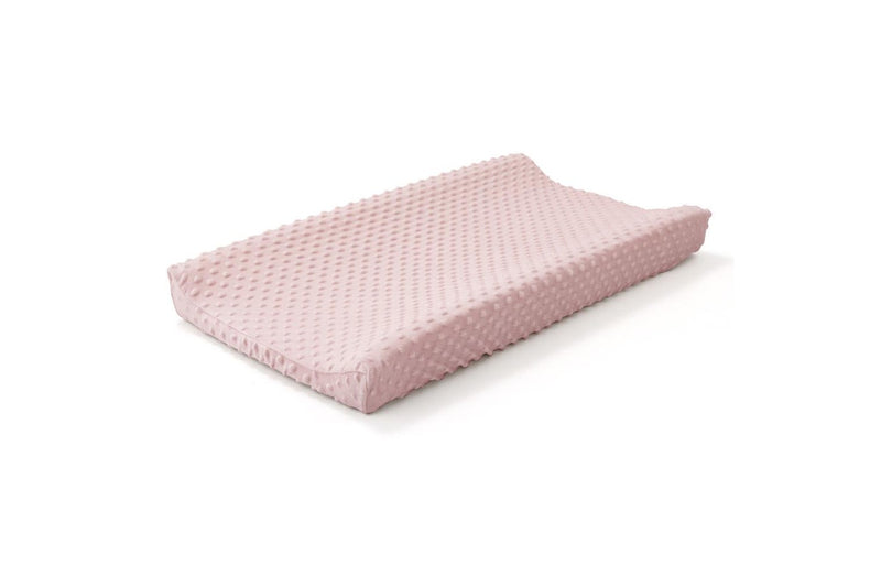 3x Little Haven Dot Velour Soft Gentle Baby Kids Changing Pad Cover Rose 88cm