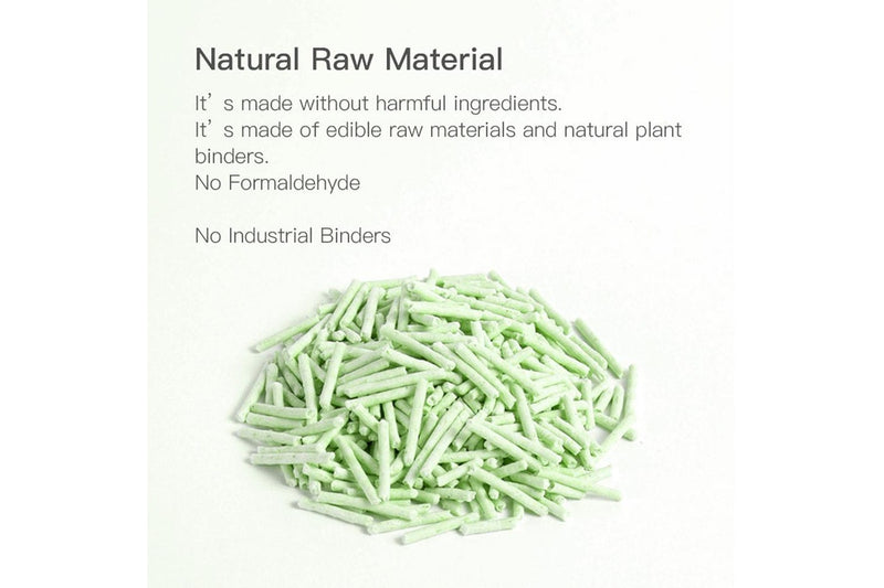 Cature 18L 7.2kg Natural Tofu Clumping Cat Litter Pellets Green Tea Flushable