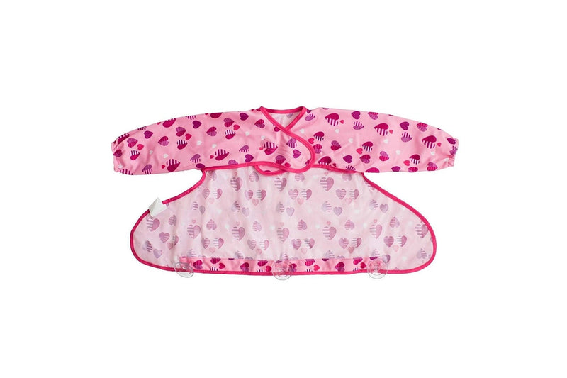 Tidy Tot: Long Sleeve Cover & Catch Bib - Hearts