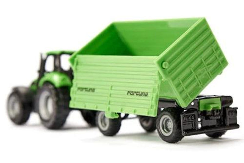 Siku: 1606 - Deutz-Fahr w Fortuna 4-Wheel Trailer