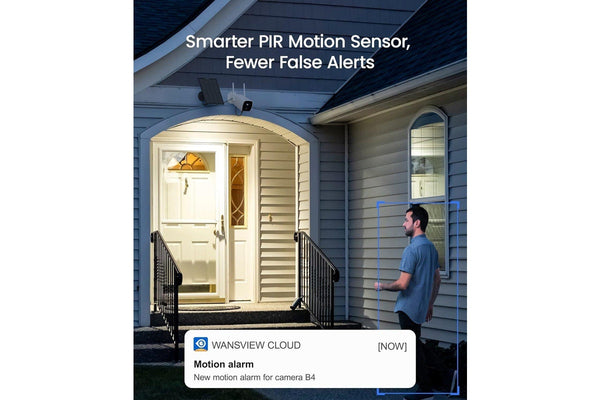 Faleemi Wire-Free Battery Camera IP65 2K 3MP with/Without Solar Panel 7500mah - FB1