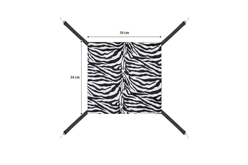 PETSWOL 2 Piece Reversible Cat Hammock - Striped