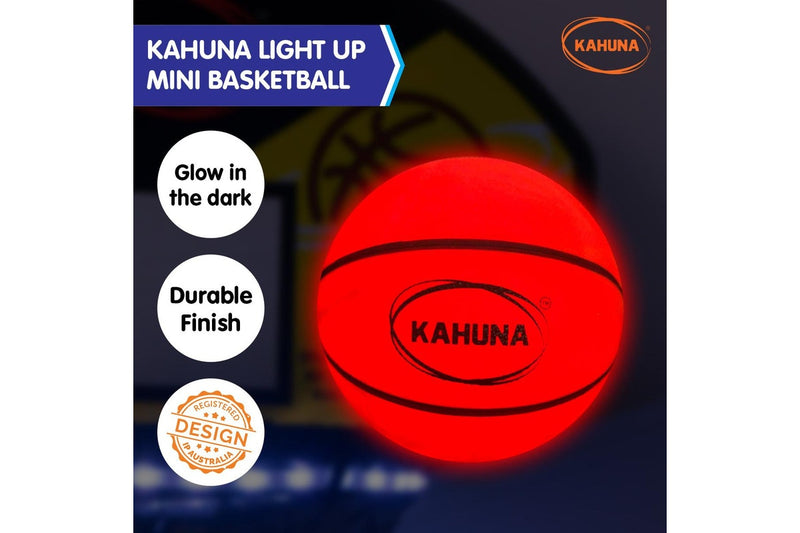 Kahuna Basketball L.E.D Glow Light Up Trampoline Ball