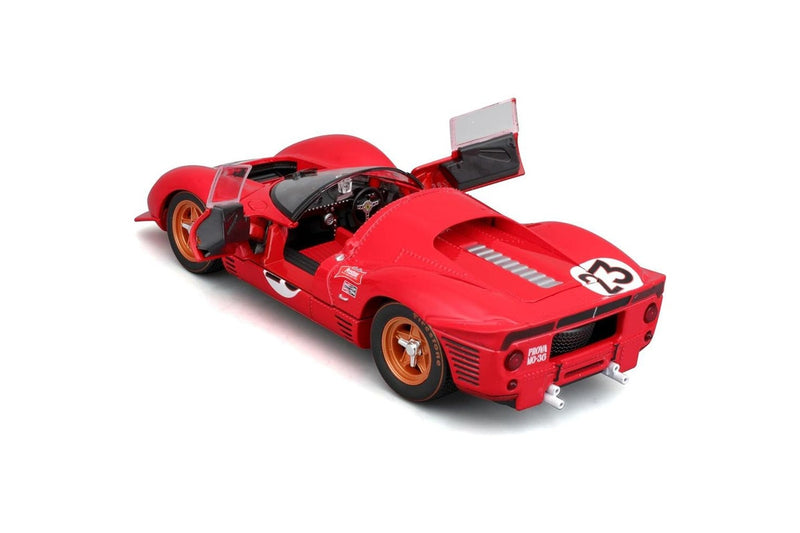 Bburago 1:24 1967 Ferrari 330 P4 196 Daytona Diecast Red Model Sports Car 3+