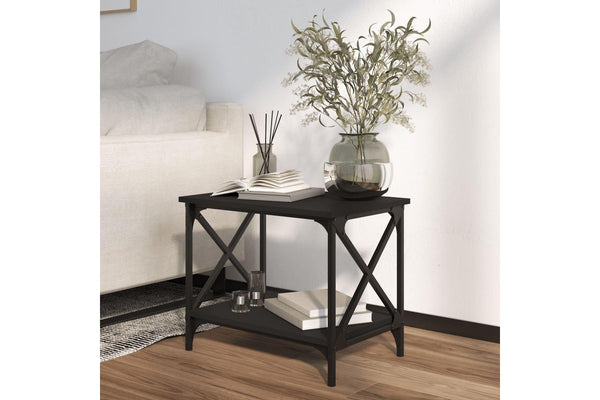 Side Table Black 55x38x45 cm Engineered Wood vidaXL
