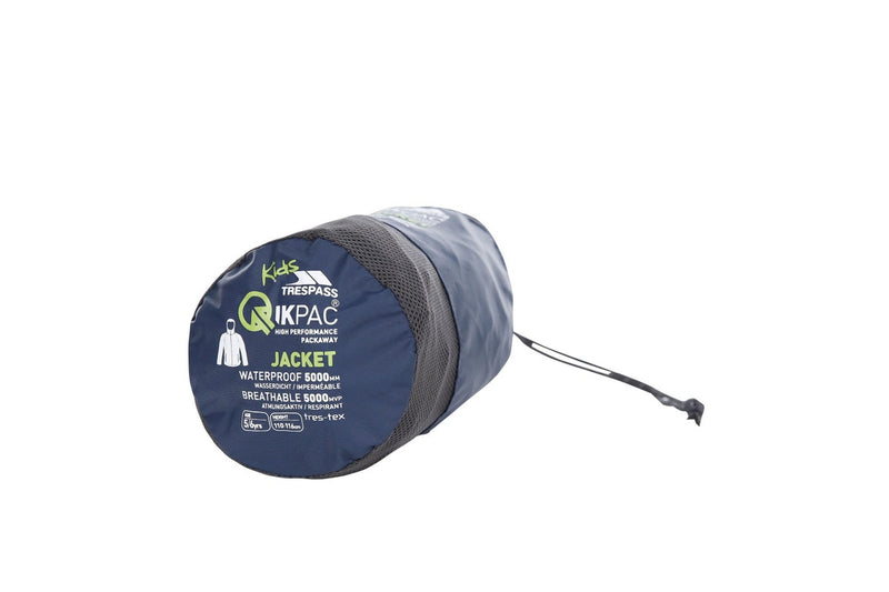 Trespass Childrens/Kids Qikpac X Unisex Packaway Jacket (Navy/Carbon) (2/3 Years)