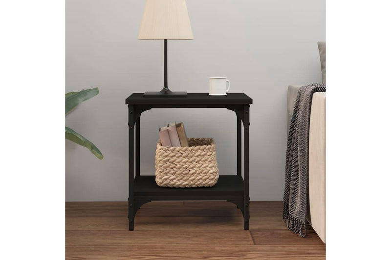 Side Table Black 40x30x42 cm Engineered Wood vidaXL