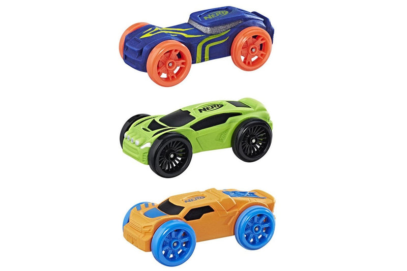 2x 3pc NERF Nitro Foam Car Vehicle Kids Children 5y+ Play Toys Assorted Colour