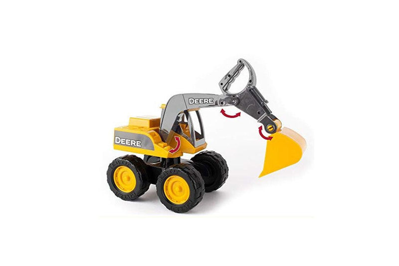 John Deere 38cm Kids Scoop Excavator Construction Truck Toys Yellow 3y+
