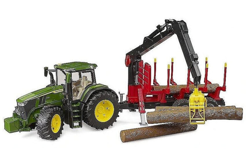 Bruder: 1:16 John Deere 7R 350 Tractor with Forest Trailer