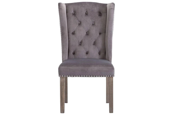 Dining Chair Grey Velvet vidaXL
