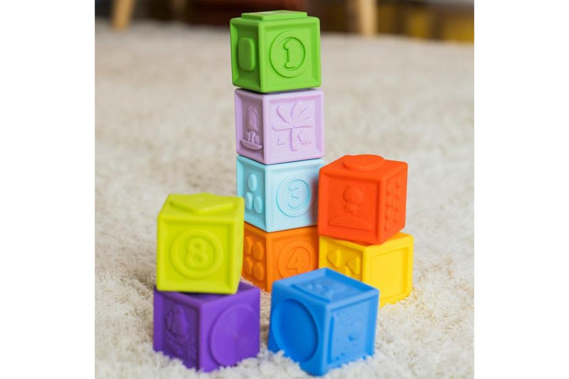 Bright Starts: KaleidoCubes 9 Stack & Squeeze Blocks