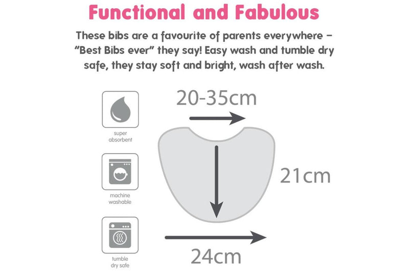 Silly Billyz: Towel Plain Large Bib - Morocco