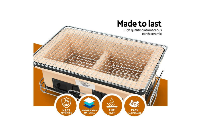 Grillz BBQ Grill Tabletop Charcoal Smoker